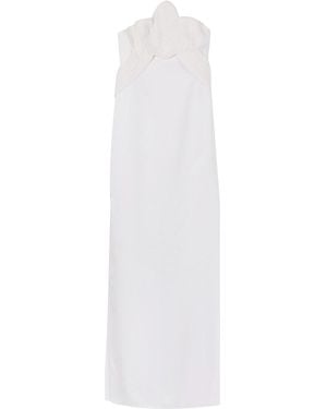 Genny Long Orchid Dress - White