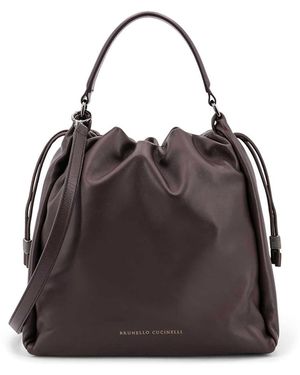 Brunello Cucinelli Moro Head Bags - Brown
