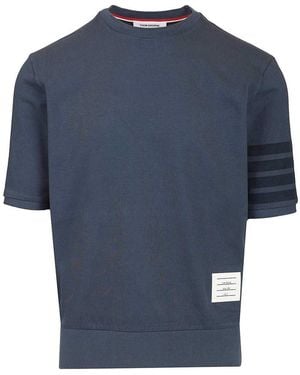 Thom Browne 4 Bar T-Shirt - Blue