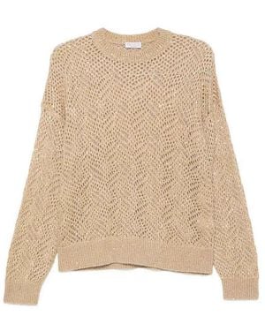 Brunello Cucinelli Embroidered Sweater - Natural