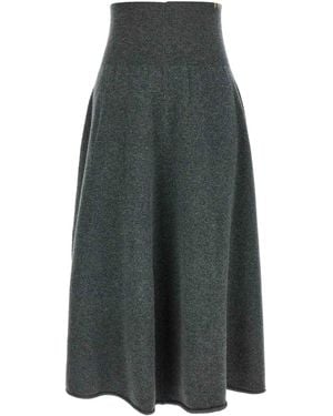 Extreme Cashmere N388 Ease Cashmere Skirt - Grey