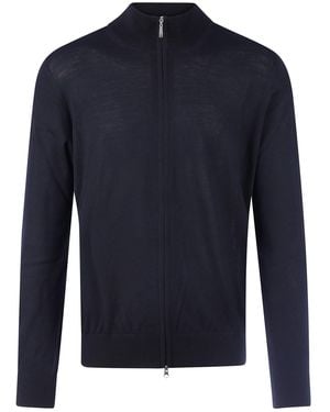 Nome Zipped Cardigan - Blue