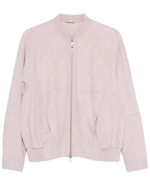 DESA NINETEENSEVENTYTWO Draped Bomber Oversize Jacket - Pink