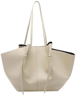 Yuzefi Xl Angora Mochi Shoulder Bag - Natural