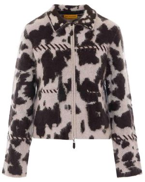 Guest In Residence Grizzly Cowhide Jacket - Black