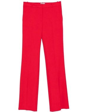 Elisabetta Franchi Crpe Trousers - Red