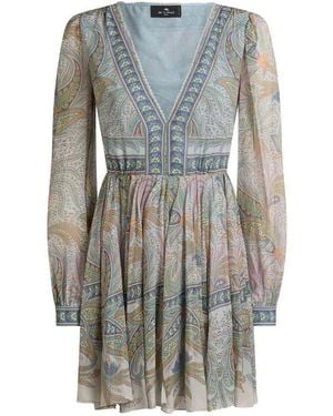 ワンピース Etro Mini Dress ETRO Paisley One-Shoulder Minidress | endource