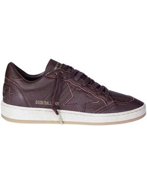 Golden Goose Ball Star Trainers - Purple