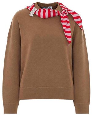 Essentiel Antwerp Suéter Cuello Redondo - Marrón