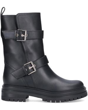Gianvito Rossi Leather Biker Boots 20 - Black