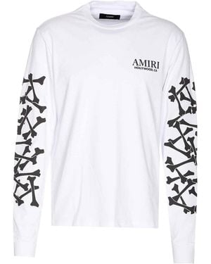 Amiri Bones Stacked Long Sleeve Tee in Black for Men | Lyst
