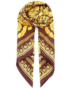Versace Silk Scarf - Metallic