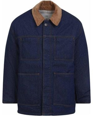 Ami Paris Padded Worker Jacket - Blue