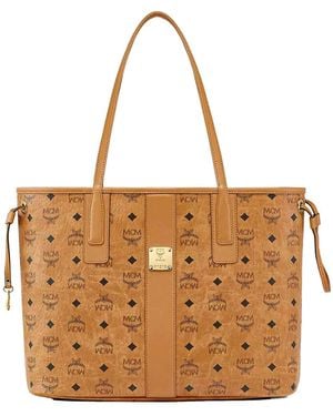MCM Medium Reversible Liz Shopper - Brown