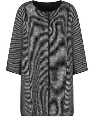 Emporio Armani Wool Midi Coat - Gray