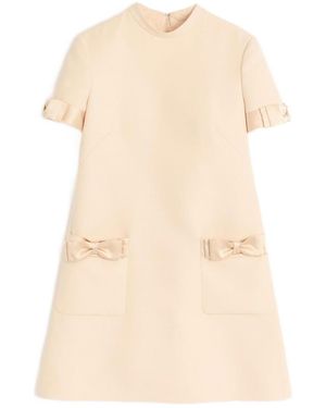 Valentino Garavani Crepe Couture Minidress - Natural