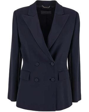 Alberta Ferretti Blazer Enver Satin - Blue