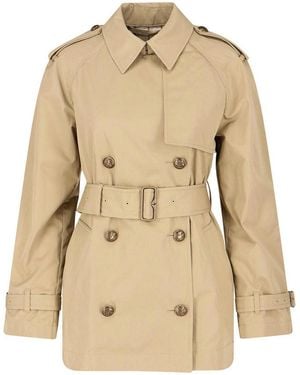 Burberry Short Trench Coat Belgravia - Natural