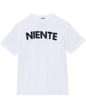 Moschino T-Shirt Niente - White