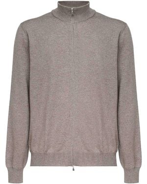 Giuliano Galiano Sweatshirt With Zip Closure - Gray