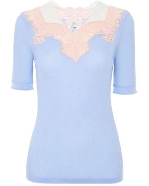 Chloé Lace Top - Blue