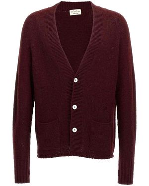 Ma'ry'ya Wool Blend Cardigan - Purple