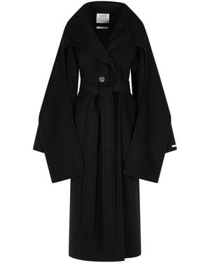 Sportmax Baldo Virgin Wool Coat - Black