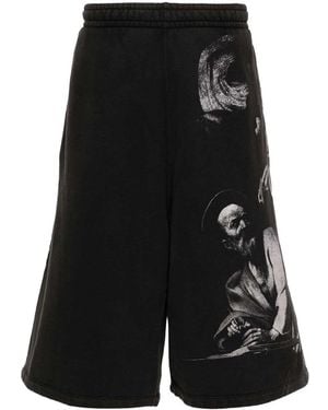 Off-White c/o Virgil Abloh Printed Sweatshorts - Black