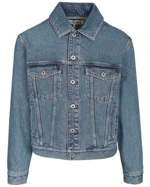 Loewe Anagram Denim Jacket - Blue