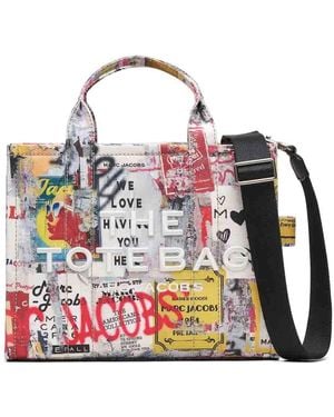 Marc Jacobs The Medium Tote Americana Canvas Bag - Red