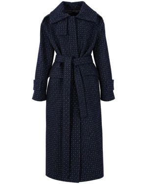 Pinko Peugeot Long Coat - Blue
