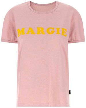 MM6 by Maison Margiela Arc Print T-Shirt - Pink