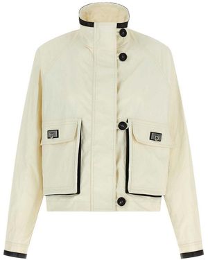 Ferragamo Tech Linen Jacket - Natural