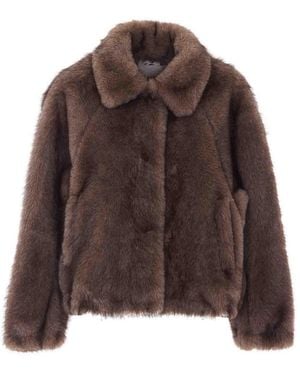 VALENTINI 1972 Faux Fur Jacket - Brown