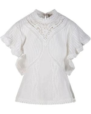 FARM Rio Offwhite Blouse With Appliqus