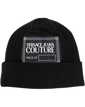 Versace Jeans Couture Piece Number Beanie - Black