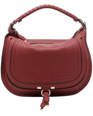 Chloé Marcie Shoulder Bag - Red