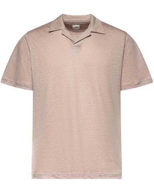 Eleventy Linen Polo - Pink