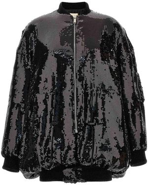 ブルゾン ALEXANDRE VAUTHIER Sequin bomber jacket (234COA2001 LACK) ALEXANDRE VAUTHIER ALEXANDRE VAUTHIER SEQUIN BOMBER JACKET