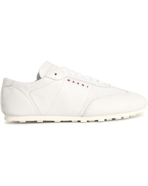 Marni Leather Trainers - Natural