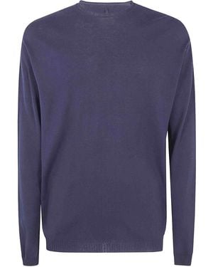 MD75 Light Cotton Long Sleeves Jumper - Blue