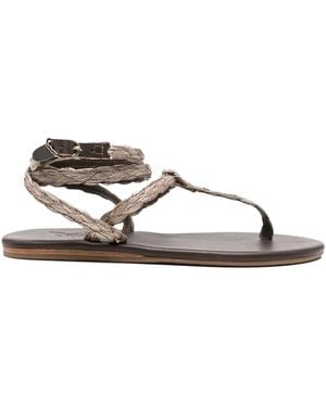 Ancient Greek Sandals Kalamida Flat Sandals - Brown