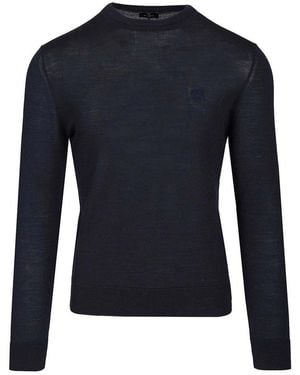 Etro Wool And Silk Jumper - Blue