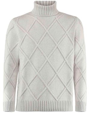 Giuliano Galiano Virgin Wool Quilted Knit - Gray