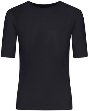 Jil Sander Short-Sleeved Crepe T-Shirt - Black