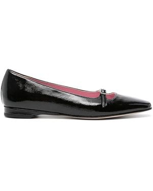 CAREL PARIS Emilie Leather Ballet Flats - Black