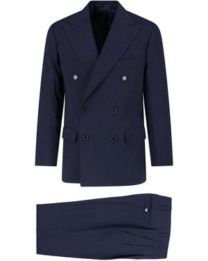 Cesare Attolini Double-Breasted Suit - Blue