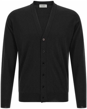 John Smedley Bradrick Merino Wool Cardigan - Black