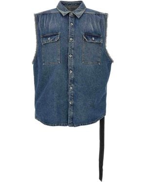 Rick Owens 'Sl Tommy Jumbo' Shirt - Blue