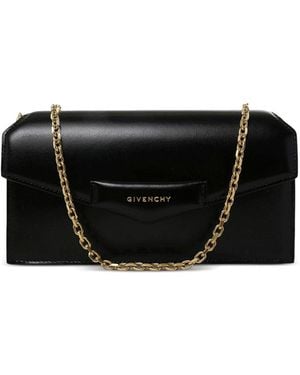 Givenchy Antigona Leather Wallet On Chain - Black